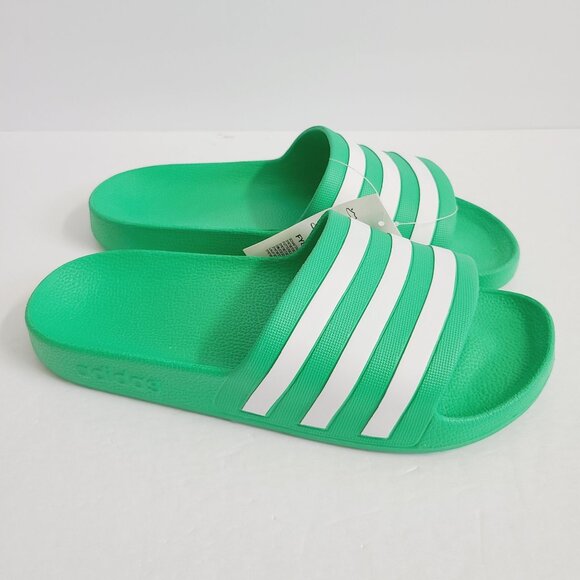 NEW Adidas Adilette Aqua Slides FY8048 Size 12 Green main image 7